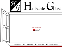 Tablet Screenshot of hillsdaleglass.com